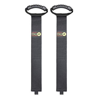 Imagem de Alças de armazenamento fáceis de transportar - 91,44 cm (2 peças) - Alça de transporte de gancho e laço resistente, gancho e organizador com alça para mangueiras de piscina, mangueiras de jardim, cabos, cabos e muito mais