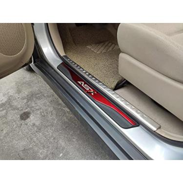 Imagem de GZBFTDH Proteção de Peitoril Soleira da Porta, para Mitsubishi ASX 2015-2022 Carro Acessórios, Aço Inoxidável Kick Plate Guard de Pedal de Limiar Protetor, Peças para Automóveis