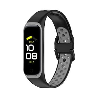 Imagem de Pulseira De Silicone Esportiva marca 123smart compativel com Galaxy Fit2 Fit 2 R220 SM-R220