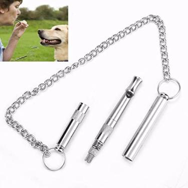 Imagem de Apito para cães parar latido apito ultrassônico para cães apito de controle de latido para cães apito profissional treinamento de cães apito de treinamento ajustável para cães apito de cachorro
