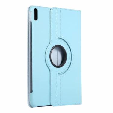 Imagem de CUTTIZ Capa para tablet com suporte exclusivo multifuncional elegante compatível com Huawei Matepad Pro 10,8 polegadas Matepad 10,4 polegadas capa protetora de couro (azul gelo, Matepad 10,4 polegadas)