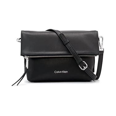 Imagem de Calvin Klein Aurora Flap Crossbody, Preto/prata, One Size