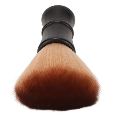 Imagem de Escova masculina de espuma de barba, cerdas de nylon com aderência confortável para remover detritos, cabo de madeira, escova de espuma para barba fofa para uso doméstico (preto)