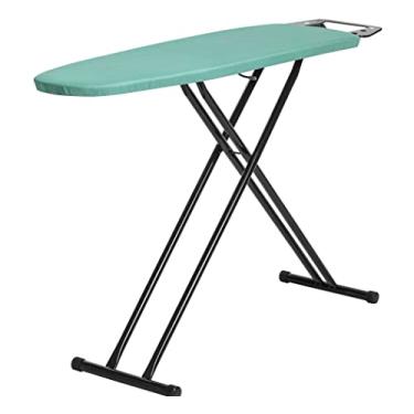 Imagem de Metaltec Tábua De Passar Roupa Singapura Em Aço Preta Extra Forte Resistente Suporte Para Ferro - Capa Forro 100% Algodão Térmico