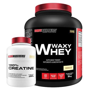 Imagem de Kit Waxy Whey 2kg Baunilha + Creatine 100% 300g - Bodybuilders