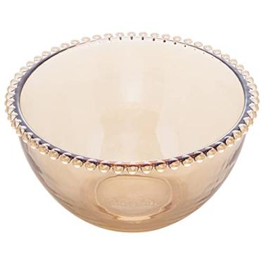 Imagem de WOLFF - Saladeira de Cristal Âmbar Metalizado 21cm x 12cm - Linha Pearl