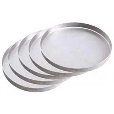 Imagem de Forma Para Pizza Em Aluminio 35cm - Kit 4 Peças Chicky Forma