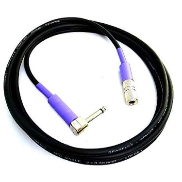 Imagem de Cabo de Áudio Blindado Extensor P10 L Mono Macho P10 Fêmea Mono Profissional 6 Metros