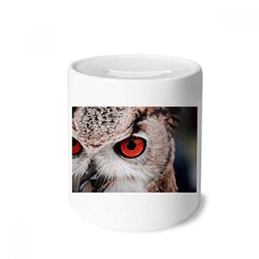 Imagem de DIYthinker Caixa para dinheiro de coruja animal organismo terrestre caixa de cerâmica porta-moedas presente de cofrinho