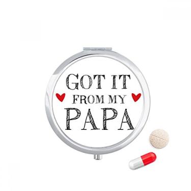 Imagem de Got It from My Papa Children Estojo de comprimidos para presente de pai, caixa de armazenamento de remédios