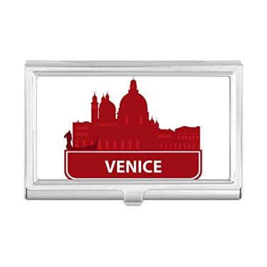 Imagem de Carteira de bolso com estampa de marco vermelho Venice Italy