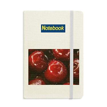 Imagem de Caderno de anotações com imagem de frutas vermelhas temperadas, diário clássico A5
