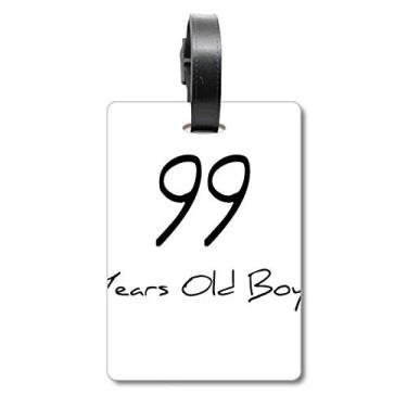 Imagem de 99 years old Boy Age Longevity Bagagem Etiqueta Bagagem Cartão Scutcheon Etiqueta