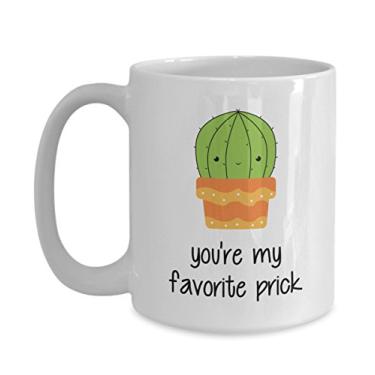 Imagem de Caneca de cacto – You're My Favorite Prick – Caneca divertida para o Dia dos Namorados – Presentes para namorado, namorada, marido, esposa
