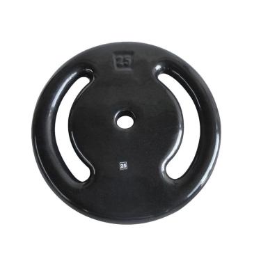 Imagem de Anilha Ferro Fundido Emborrachada Fitness Academia 25,0 Kg