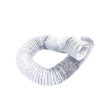 Imagem de WeiLaiKeQi Tubo de exaustão flexível de 19 pés de comprimento Tubo de ventilação para secador de dutos de alumínio para extrator Exaustores de estufas, 4,92 polegadas