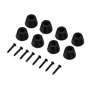 Imagem de TEUOPIOE 8 Pcs 30x20mm Pés De Borracha Base Antivibração Pad Suporte Para Amplificador De Guitarra Com Parafusos, Pés De Borracha Para Alto-falante HiFi, Amplificador, Subwoofer De Carro