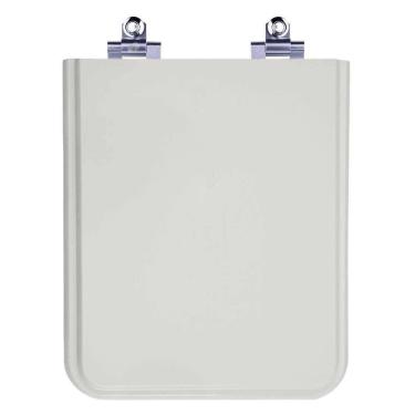 Imagem de Assento Sanitário Fechamento Lento Square Cinza Platina (Cinza Claro) para Vaso Incepa Cidamar