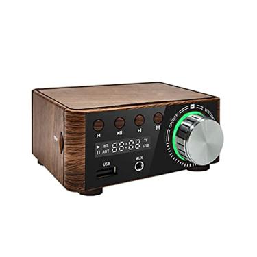 Imagem de SIMBAE Amplificador De Potência 2 Canais Amplificador de potência digital bt 5.0 2x50 w sistema de áudio de canal sem perdas caixa receptora de som estéreo suporta reprodução de disco u e cartão tf c