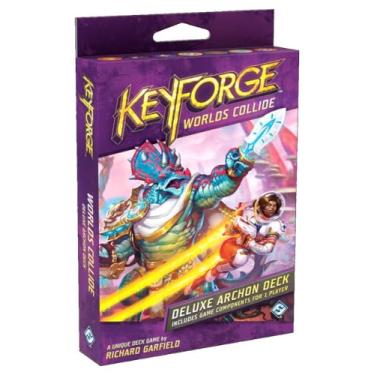 Imagem de Fantasy Flight Games - Keyforge: Worlds Collide - Deck Completo com Experiência de Jogo Única e Decisões Táticas - Para Adultos a Partir de 48 Anos