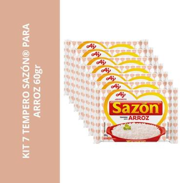 Imagem de Kit 7 Tempero Sazón Para Arroz 60Gr