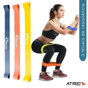 Imagem de Kit Faixa Elástica Mini Bands 3 Pçs - Atrio