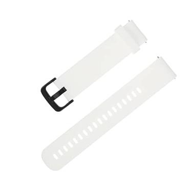 Imagem de Veemoon alça pulseira de relógio de 20 mm relógios Boderry para homens Esportes homem o preço natal m&m pulseira para relógio pulseira de silicone Assistir suprimentos Gel de sílica branco