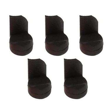 Imagem de Jiayouy Pacote com 5 protetores de polegar para clarinete de silicone macio para oboé para instrumentos de sopro de madeira (preto)