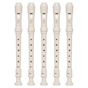 Imagem de Kit 5 Flautas Doce Soprano Barroca Em C YRS-24B Yamaha