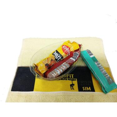 Imagem de Presente de Páscoa para alunos de academias com Barra de Cereais Diversas + Toalhinha para malhação