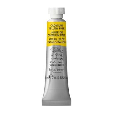 Imagem de Winsor & Newton Aquarela profissional, tubo de 5 ml (4,8 g), amarelo cádmio pálido