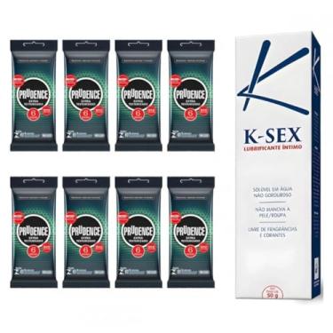 Imagem de Combo 48 Preservativos Extra Texturizado Prudence Camisinhas + Lubrificante Base de Agua