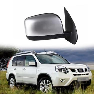 Imagem de Conjunto de espelho lateral do passageiro adequado para Nissan X-TRAIL T31 2007-2014 Nissan X-TRAIL T31 espelho retrovisor de carro ajuste de lente elétrica de substituição, aquecimento, câmera