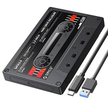 Imagem de ORICO Gabinete de disco rígido 2.5 USB C para SATA III para SSD HDD de 2,5 polegadas 9,5 mm 7 mm capa para disco rígido externo Max 6TB compatível com WD Seagate Toshiba Samsung Hitachi PS5 Xbox