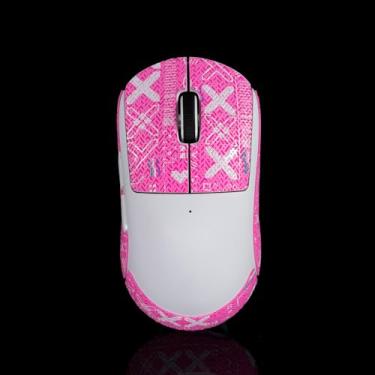 Imagem de BTL Mouse Grip Tape para Logitech G Pro X Superlight conjunto de impressão antiderrapante suck sweat novo rosa 0,4 mm