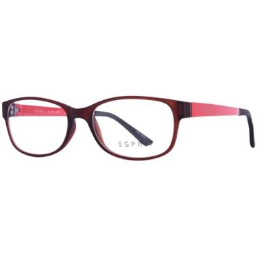 Imagem de Óculos femininos Esprit ET17445 ET/17445 Armação óptica de aro completo, Marrom, Lens-52 Bridge-17 B-37 ED-57 Temple-140mm