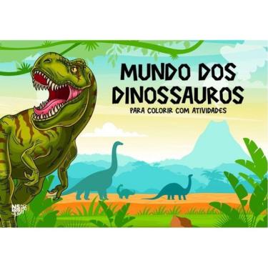 Imagem de Mundo Dos Dinossauros – Para Colorir Com Atividades
