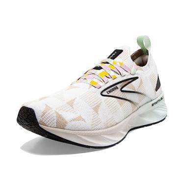 Imagem de Brooks Tênis de corrida masculino Levitate Stealthfit 6 neutro, Branco/Forro Prata/Verde, 13