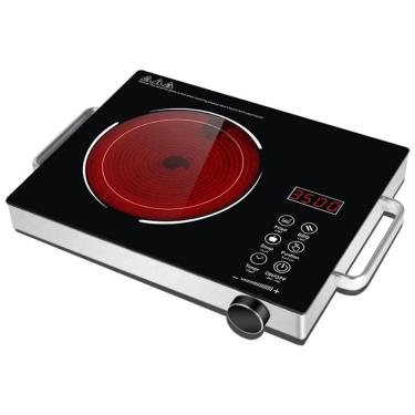 Imagem de Cooktop de Indução Elétrico Portátil com Painel Digital, Bivolt 3500W, Bivolt,  Wgwioo, Preto