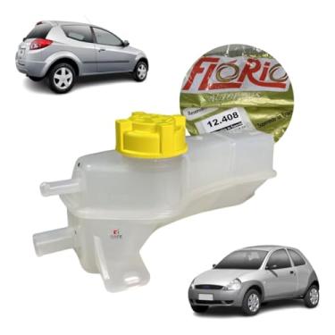 Imagem de RESERVATÓRIO DE EXPANSÃO/ÁGUA DO RADIADOR (COM TAMPA) DO FORD KA – CÓD. FLÓRIO: 12408 / CÓD. ORIGINAL: 98KU8K218AA (RESERVATÓRIO) / CÓD. FORD: 7S558100AA (TAMPA/MARCA: ORIGINAL)