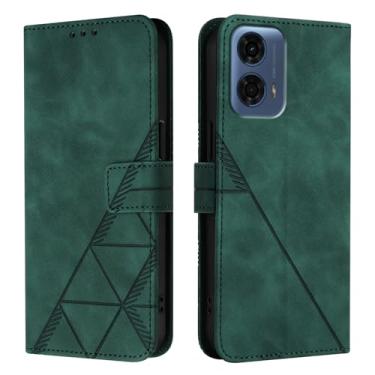 Imagem de OOPKINS Capa carteira para Motorola Moto G24 Power 4G capa carteira retrô luxuosa de couro PU com compartimentos para cartões, suporte de fivela magnética à prova de choque para Motorola Moto G24