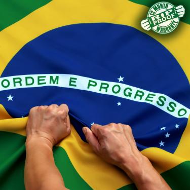 Imagem de Tecnologia Anley Rip-Proof Frente e verso 3 camadas Bandeira do Brasil 3 x 5 pés – Cores vivas, cabeçalho de lona e resistente a rugas – As bandeiras nacionais brasileiras mais fortes e duradouras