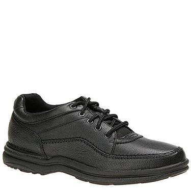 Imagem de Rockport World Tour Clássico Masculino, Couro polido preto, 9