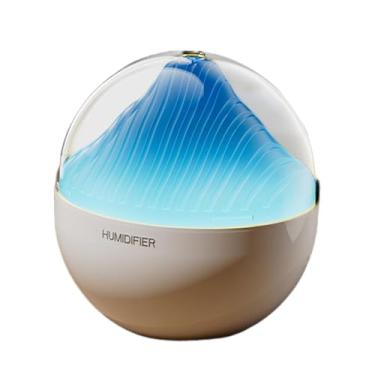 Imagem de Generic Mini Umidificador USB 400ml Luz Colorida USB Multifuncional Umidificador de Mesa Umidificador de Névoa para Quarto Mesa Viagem, Azul