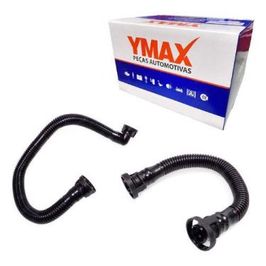 Imagem de Kit 2 Mangueiras Do Respiro Audi A3 A4 S3 Tt Tfsi Vw Passat - ymax-kit