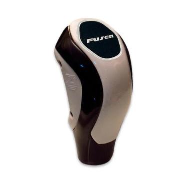 Imagem de Bola de câmbio kadman resinado fusca branca-preta - Shekparts