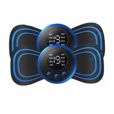 Imagem de Kit 2 Mini Massageador Elétrico Portátil Cervical EMS Varilex Alivia D