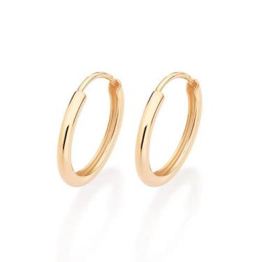 Imagem de Brincos banhado ouro 3x 24k 18k e 22k femininos argola pequenos romman