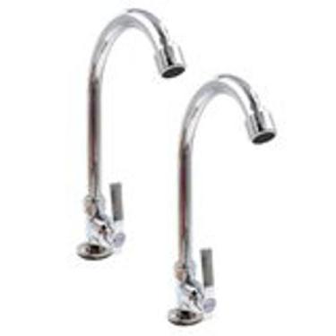 Imagem de Kit 2 Torneira Lavabo Pia Banheiro Bancada 1/4 Volta Cromada ST-200 - 