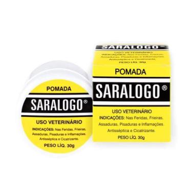 Imagem de Pomada Cicatrizante Matacura Saralog para Cães e Gatos 30 g